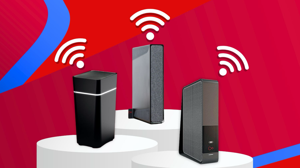 virgin media routers pictured side by side
