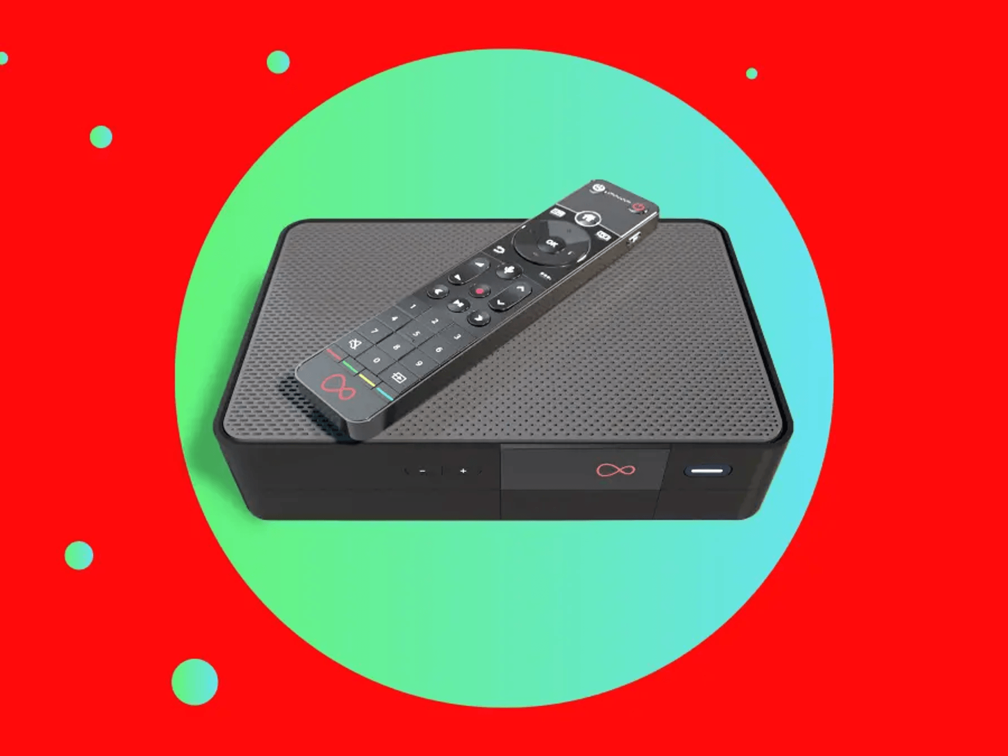 Virgin Media TV box and remote