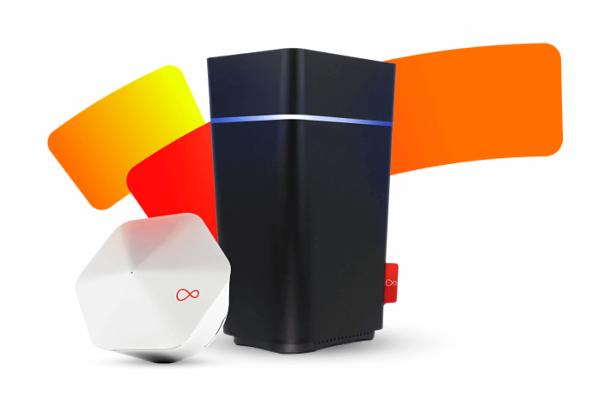 Virgin Media Wi-Fi router on a white background
