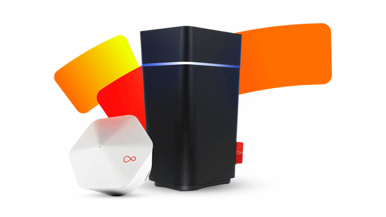 Virgin Media Wi-Fi router on a white background