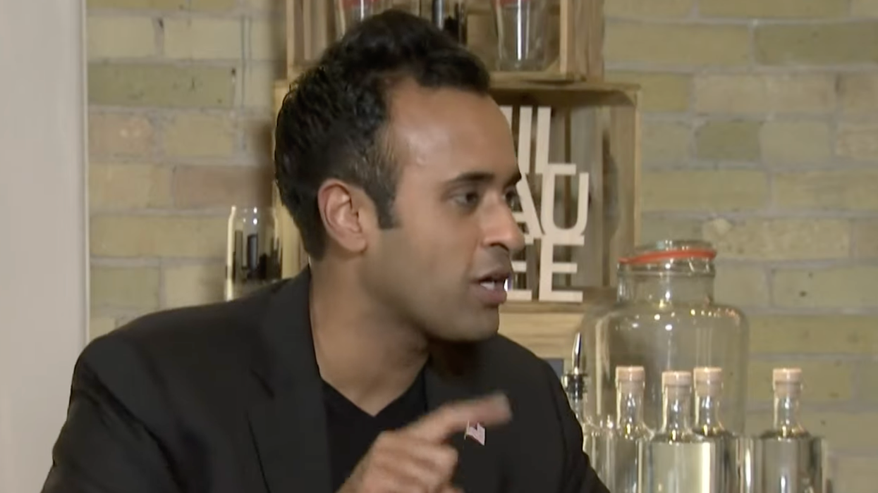 Vivek Ramaswamy speaks with Nigel Farage