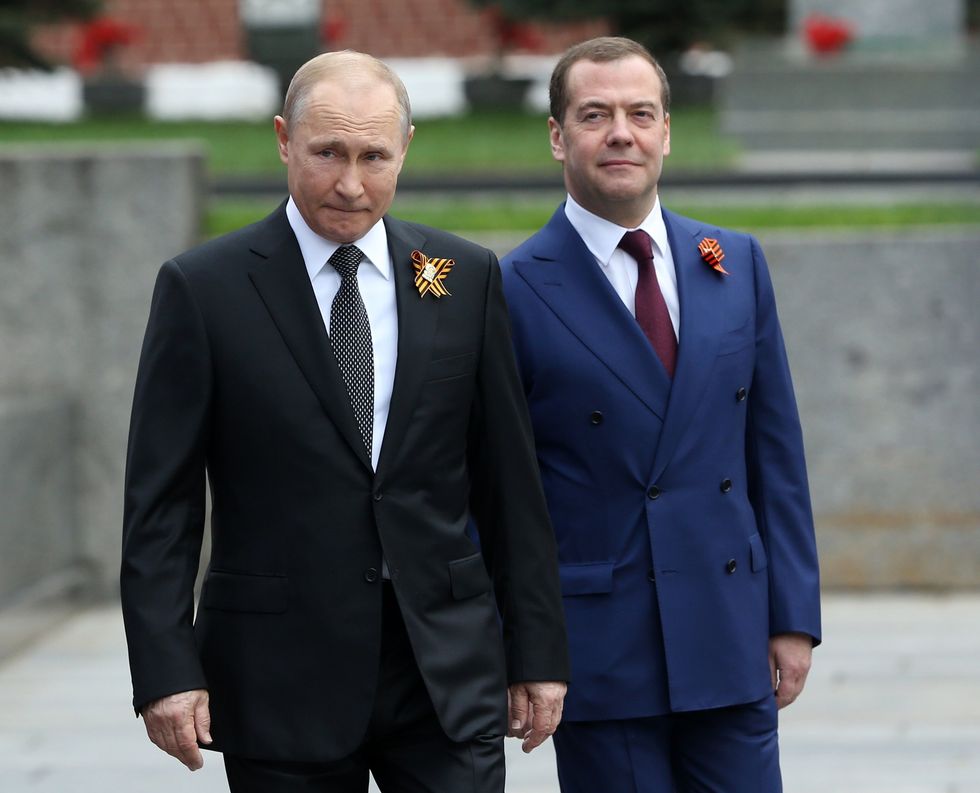Vladimir Putin and Dmitry Medvedev