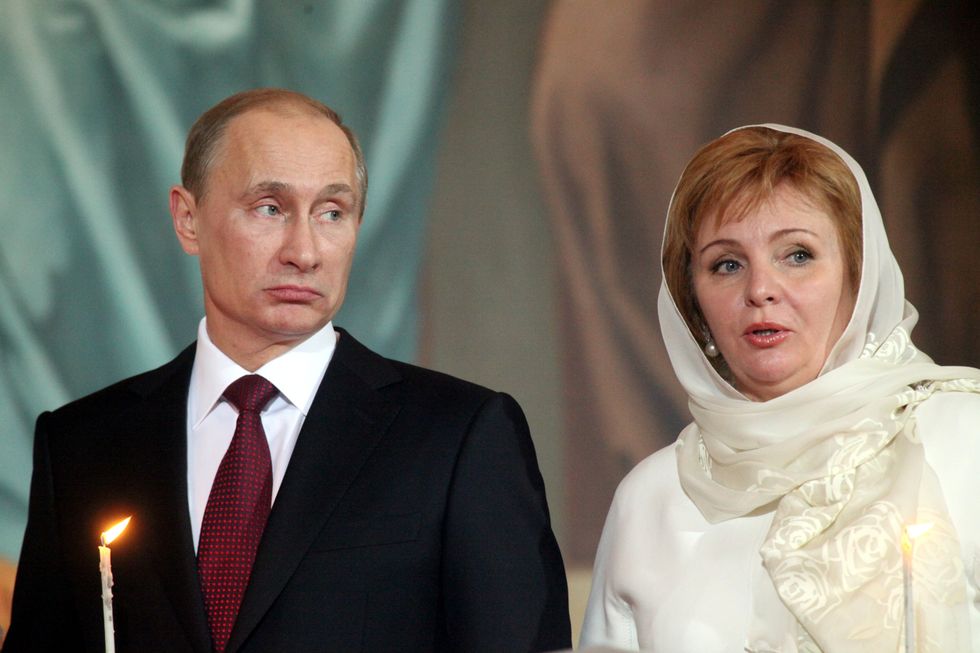 Vladimir Putin and Lyudmila Putina