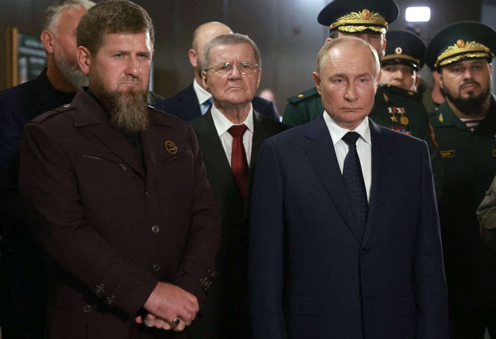 Vladimir Putin and Ramzan Kadyrov