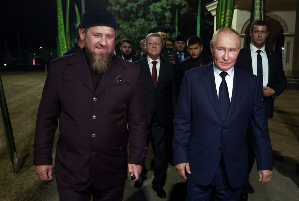 Vladimir Putin and Ramzan Kadyrov