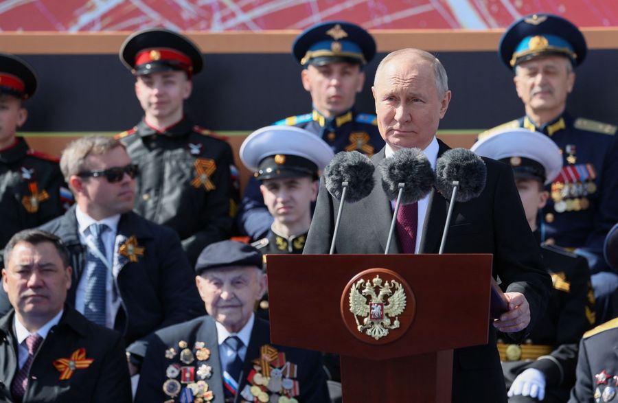 Vladimir Putin at military parade