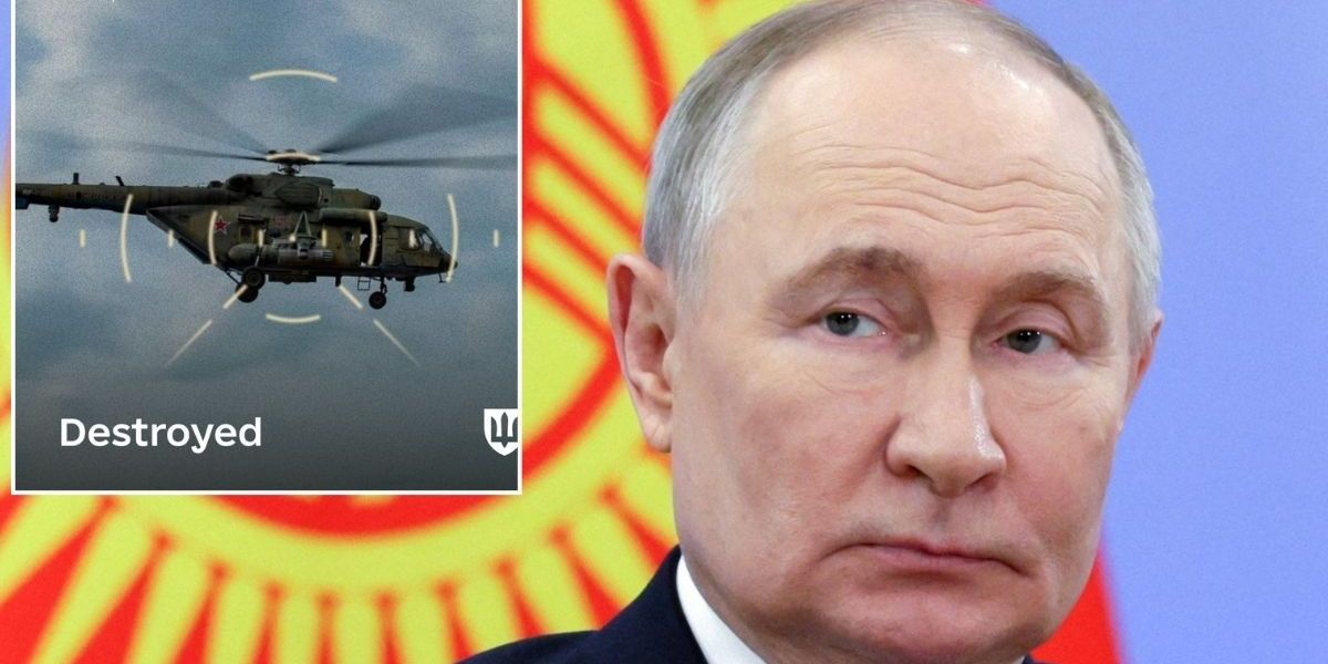 NextImg:Russian helicopter shot down by Ukrainian sea drone as first attack of its kind leaves Putin rocked