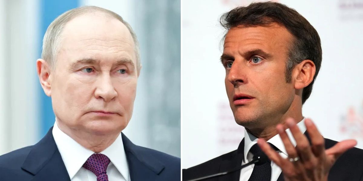 NextImg:Vladimir Putin's attack dog warns France that Russia will march on Paris as he issues chilling threat to Emmanuel Macron