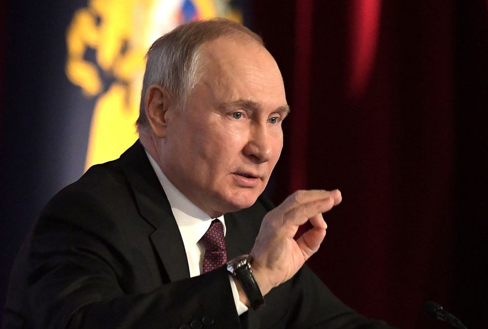 Vladimir Putin talking