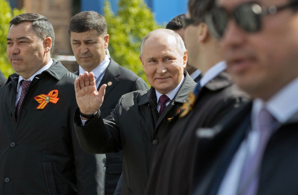 Vladimir Putin used his appearance at the Victory Day Parade to accuse the West of waging war against Russia
