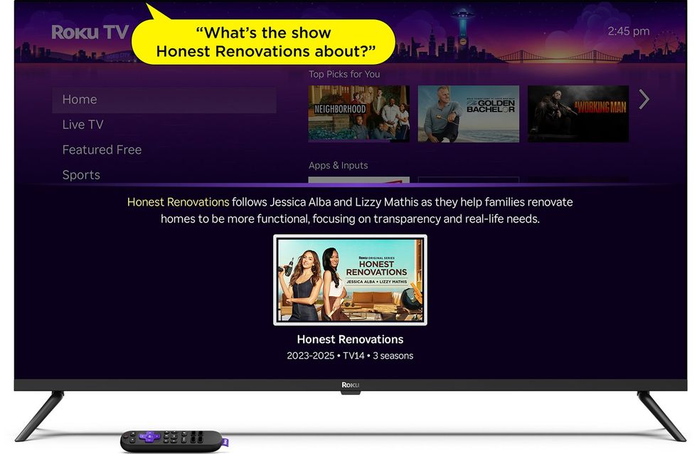 Voice commands on Roku TV