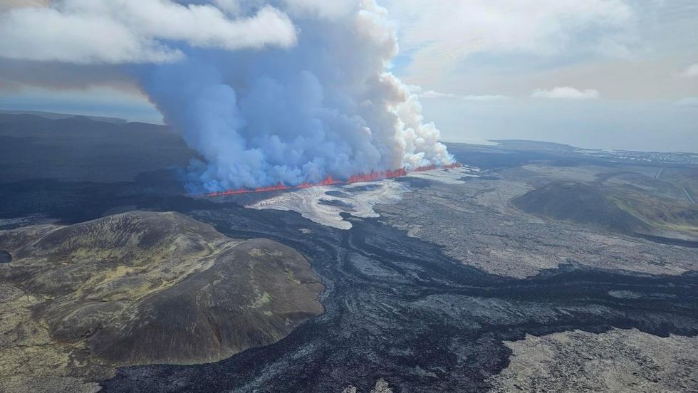 Volcano erupts in Iceland on the Reykjanes peninsula