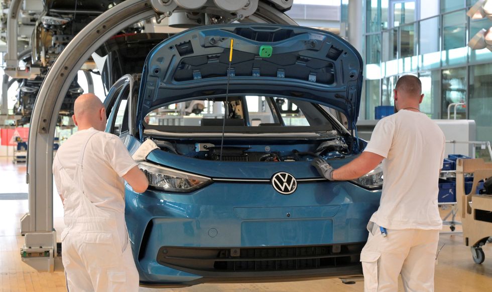 Volkswagen production factory in Dresden