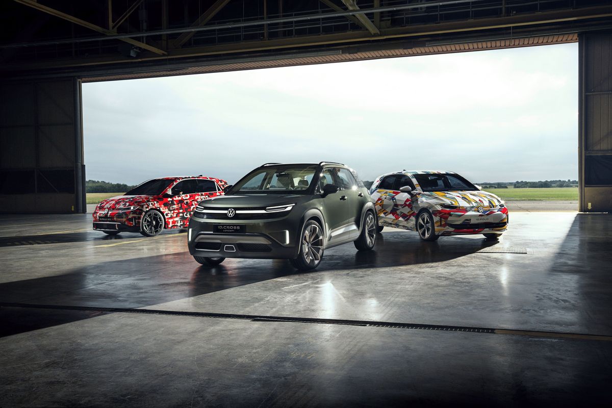 Volkswagen's range of new electric vehicles