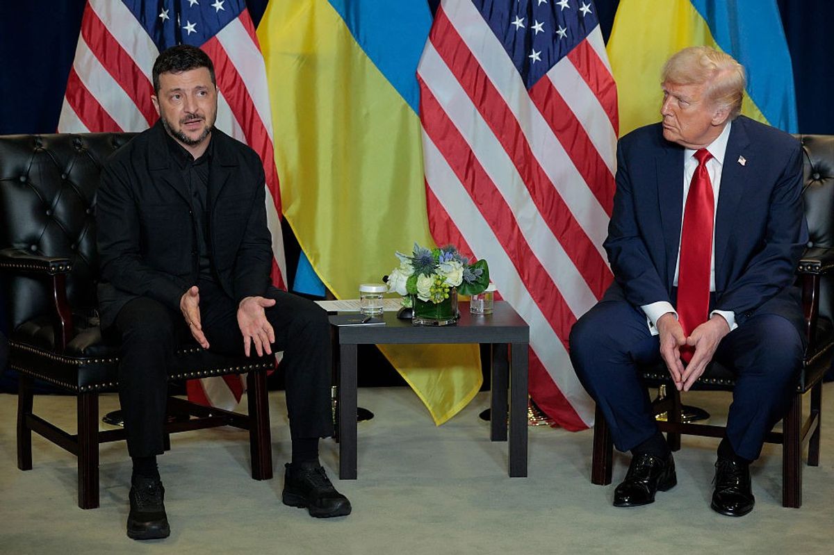 Volodymyr Zelensky and Donald Trump held a meeting at the United Nations