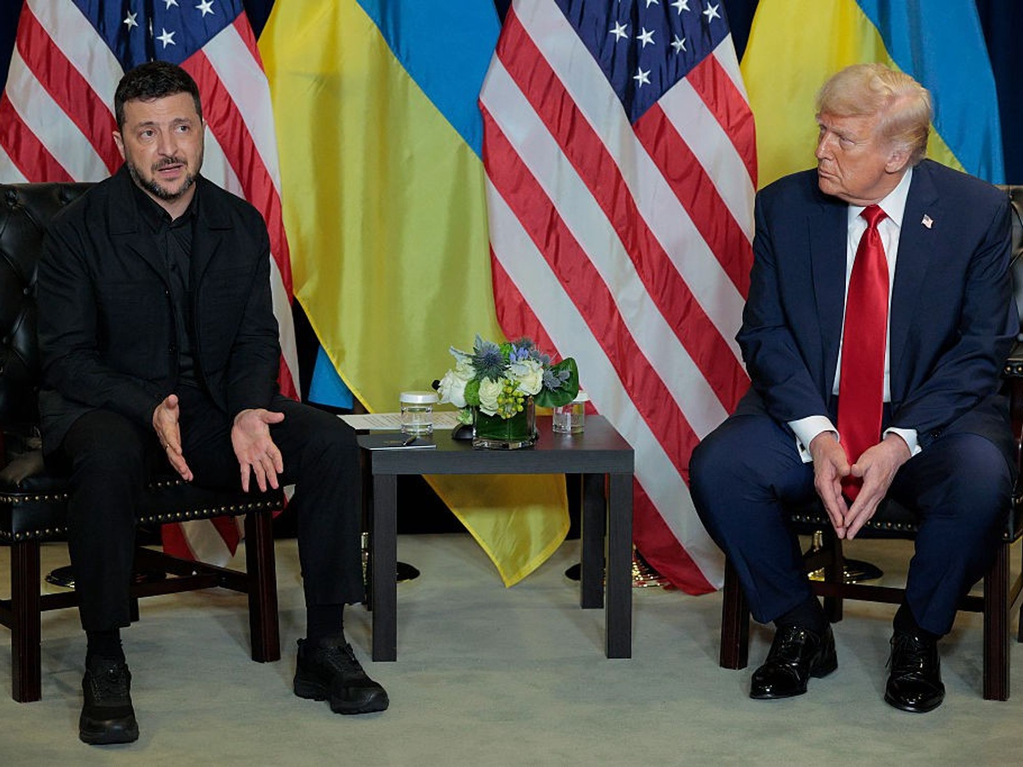 Volodymyr Zelensky and Donald Trump held a meeting at the United Nations