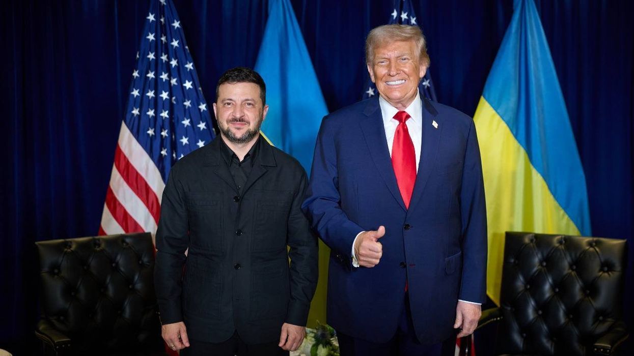 Volodymyr Zelensky and Donald Trump