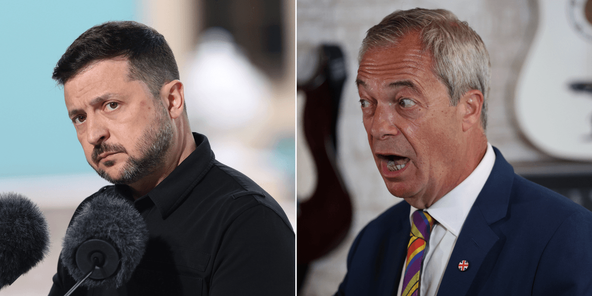 Volodymyr Zelensky says Nigel Farage risks 'breaking big friendship' after Reform removes Ukraine flags