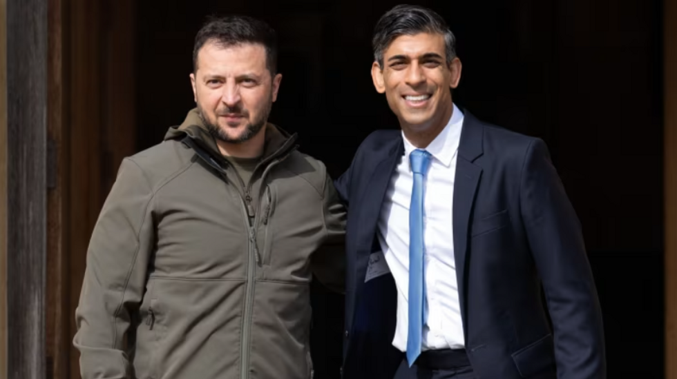 Volodymyr Zelenskyy and Rishi Sunak