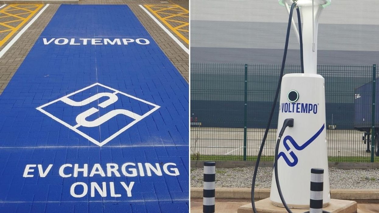 Voltempo EV charging bay and the Voltempo HyperCharger