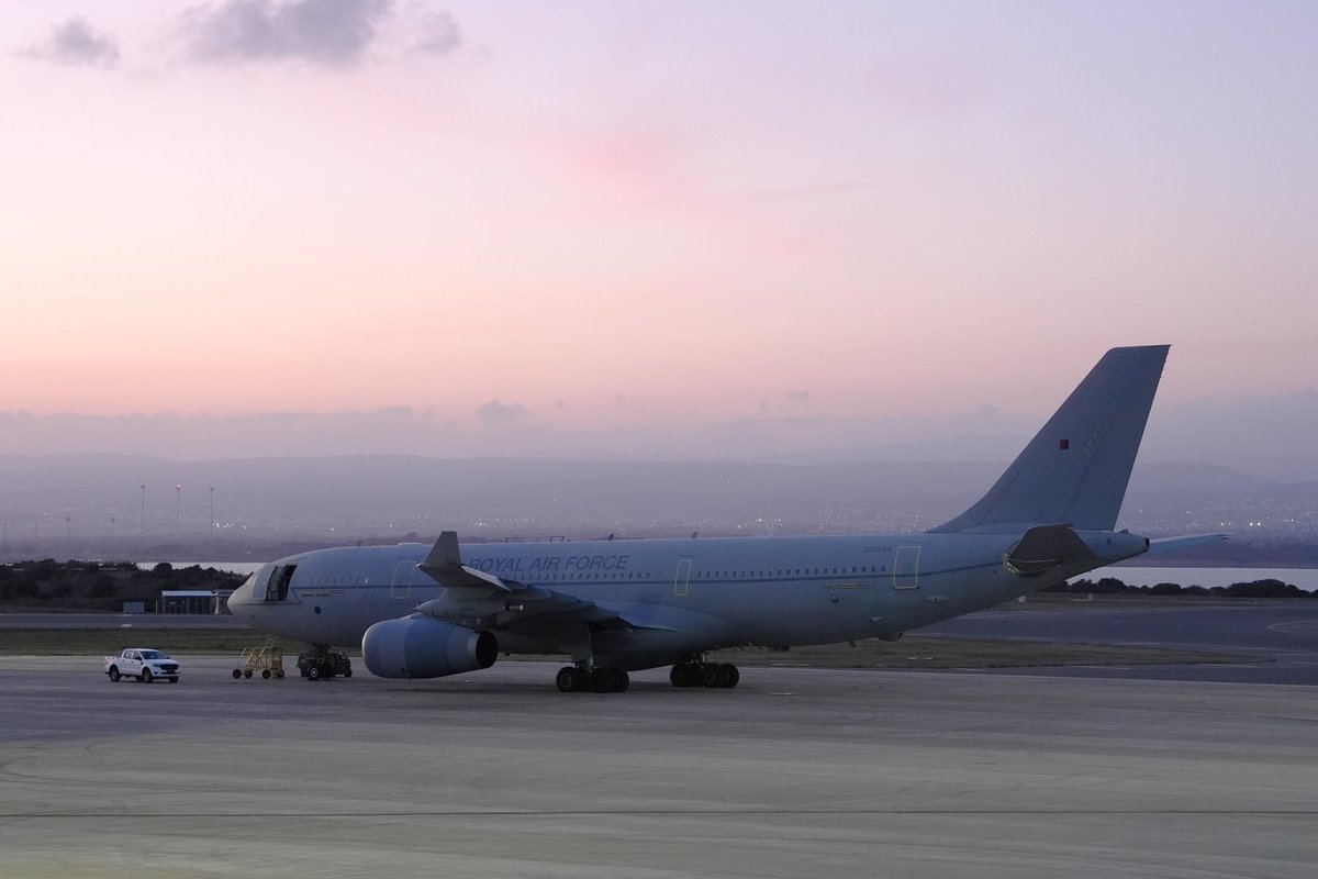 Voyager jet at RAF Akrotiri