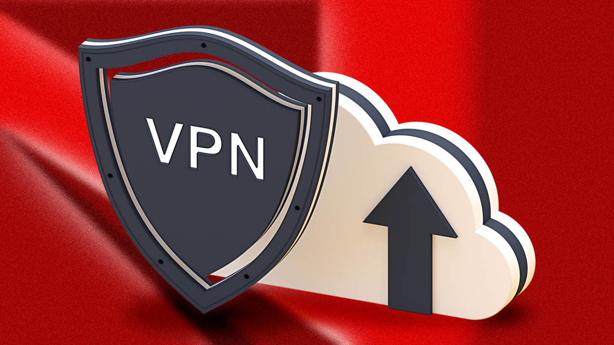vpn icon on a colourful GB News background
