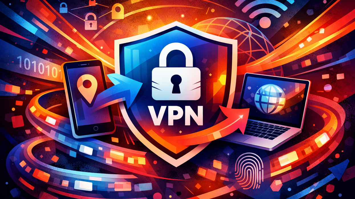 VPN symbol in multiple colours