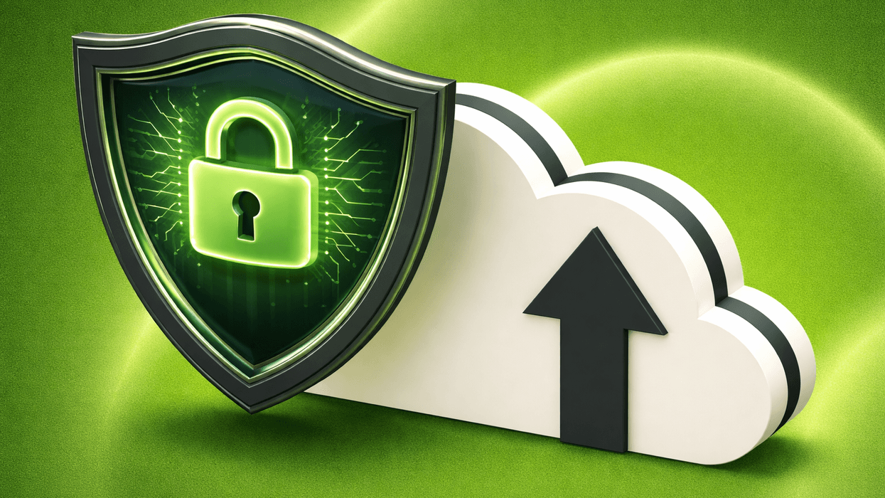 VPN symbol with green background