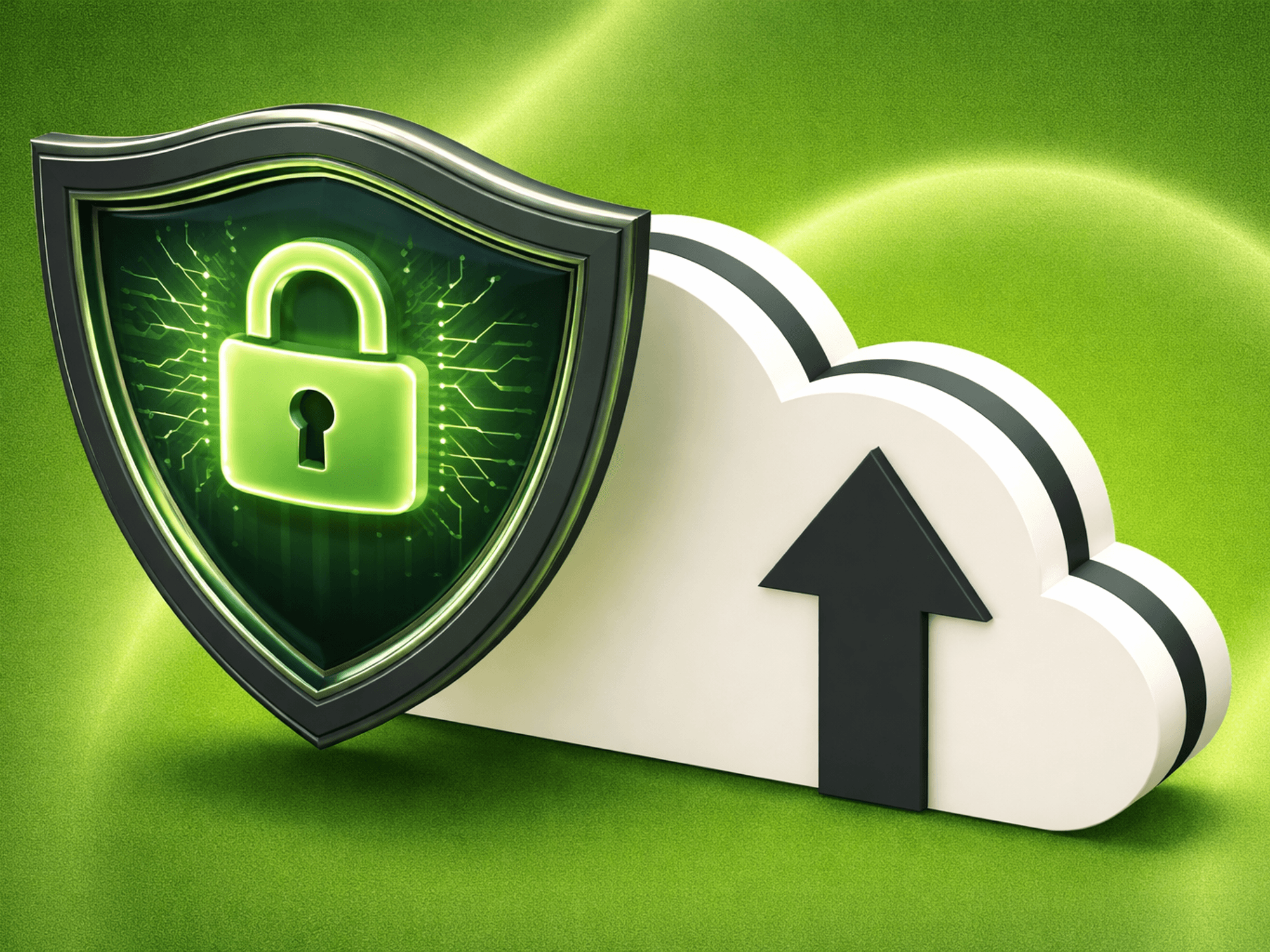 VPN symbol with green background