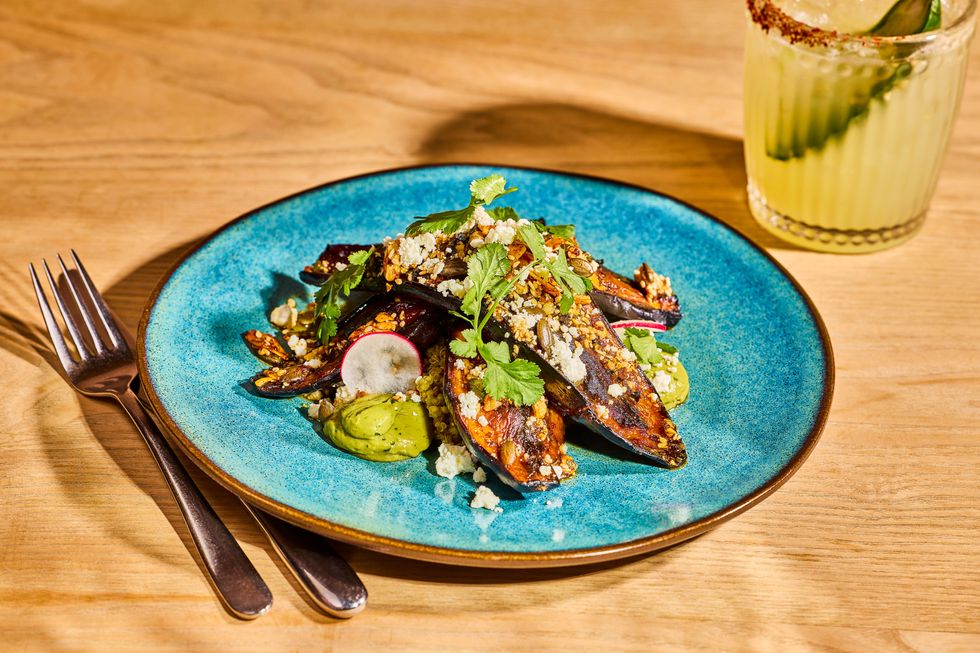 Wahaca Hibiscus Glazed Aubergine