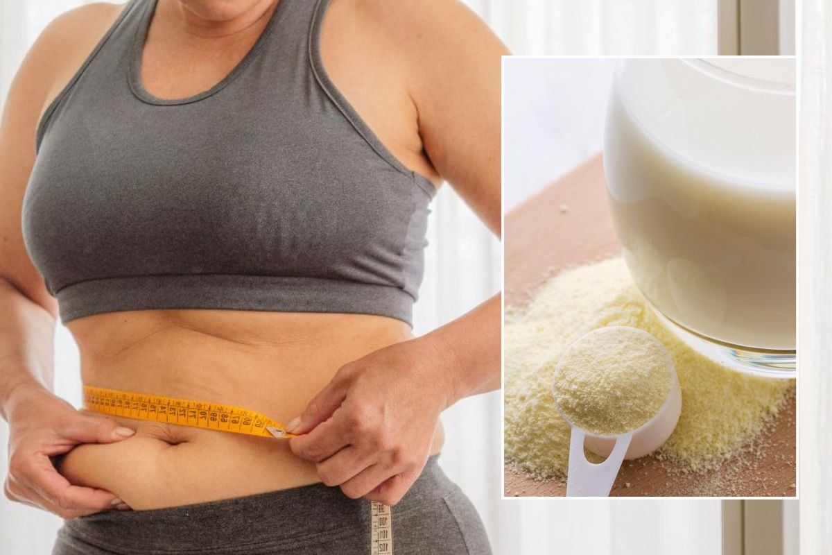WAIST MEASUREMENT AND COLLAGEN POWDER