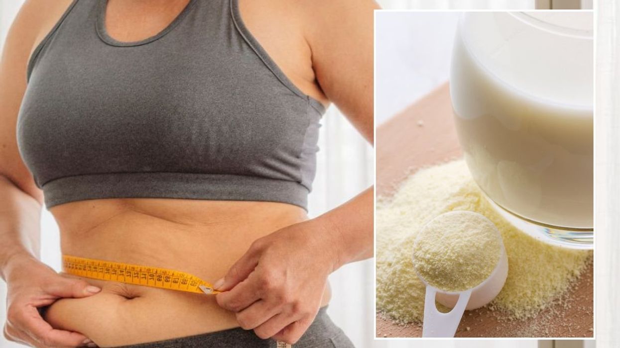 WAIST MEASUREMENT AND COLLAGEN POWDER
