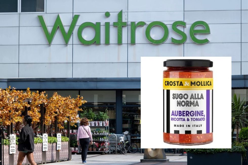Waitrose shopfront and product picture