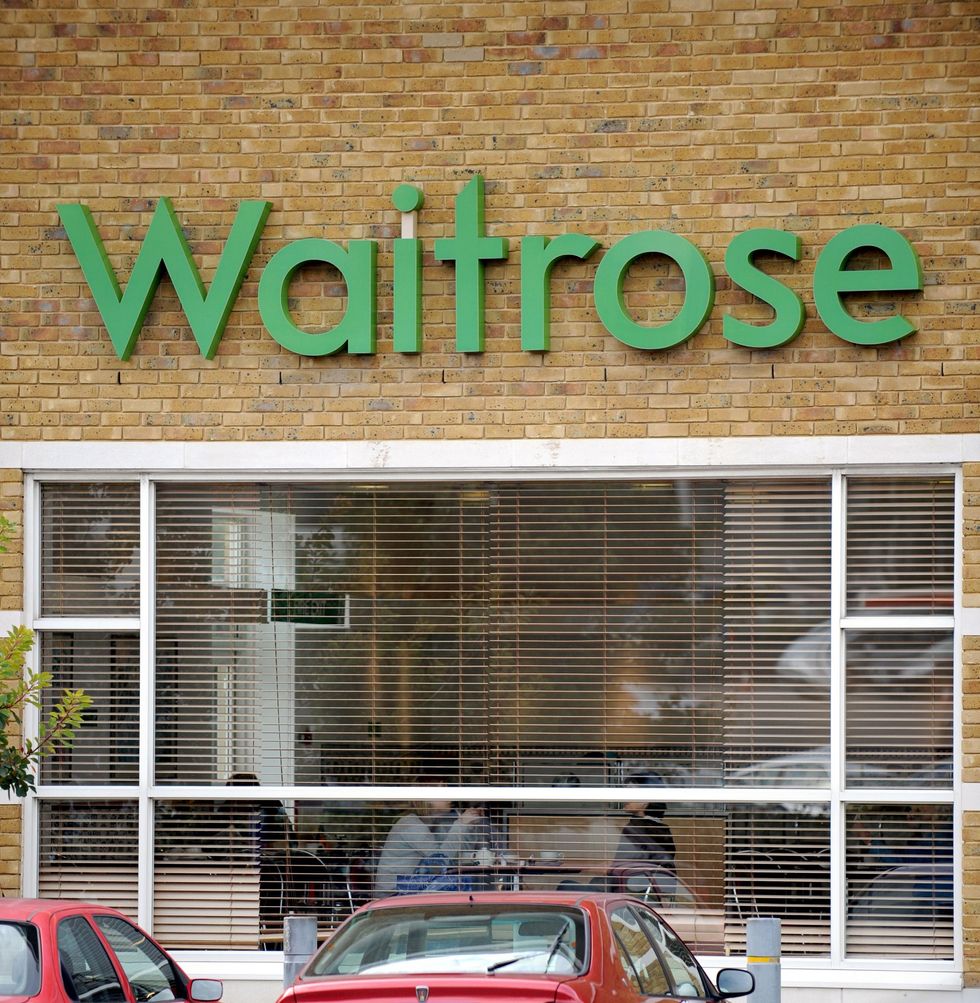 Waitrose store sign
