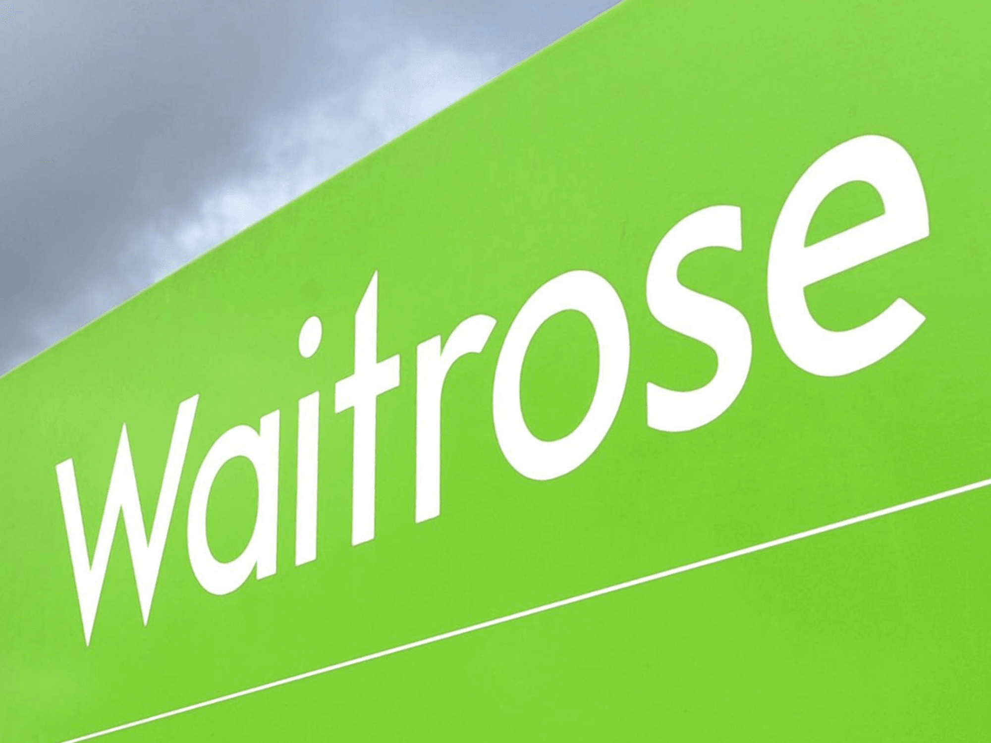 Waitrose store sign