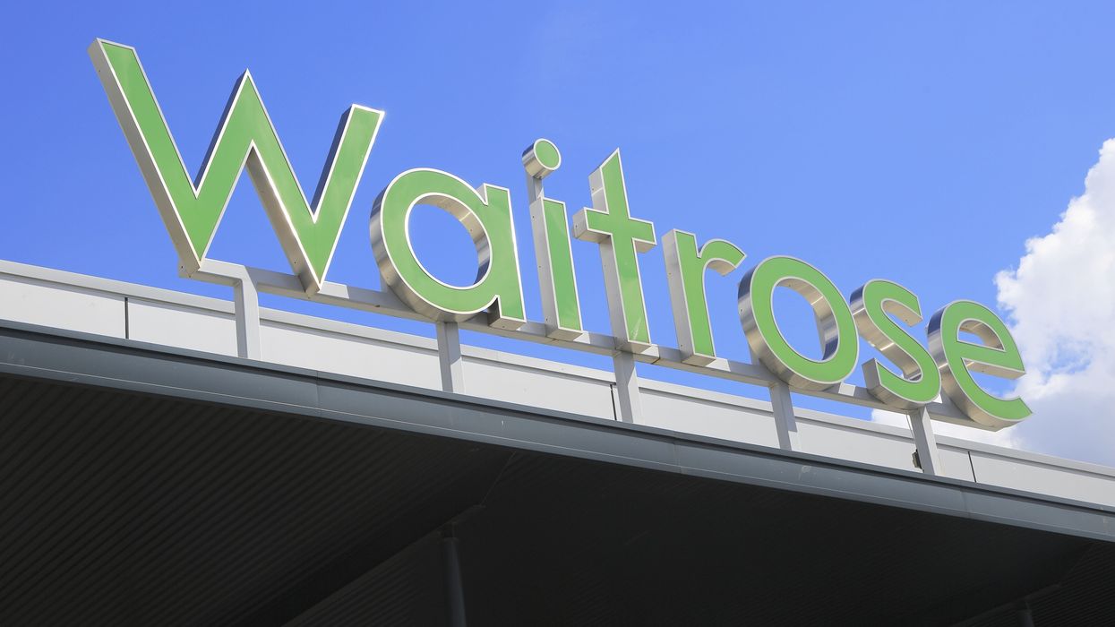 Waitrose supermarket sign