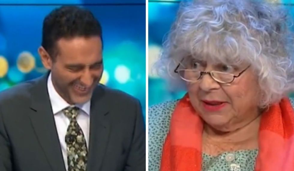 Waleed Aly and Miriam Margoyles