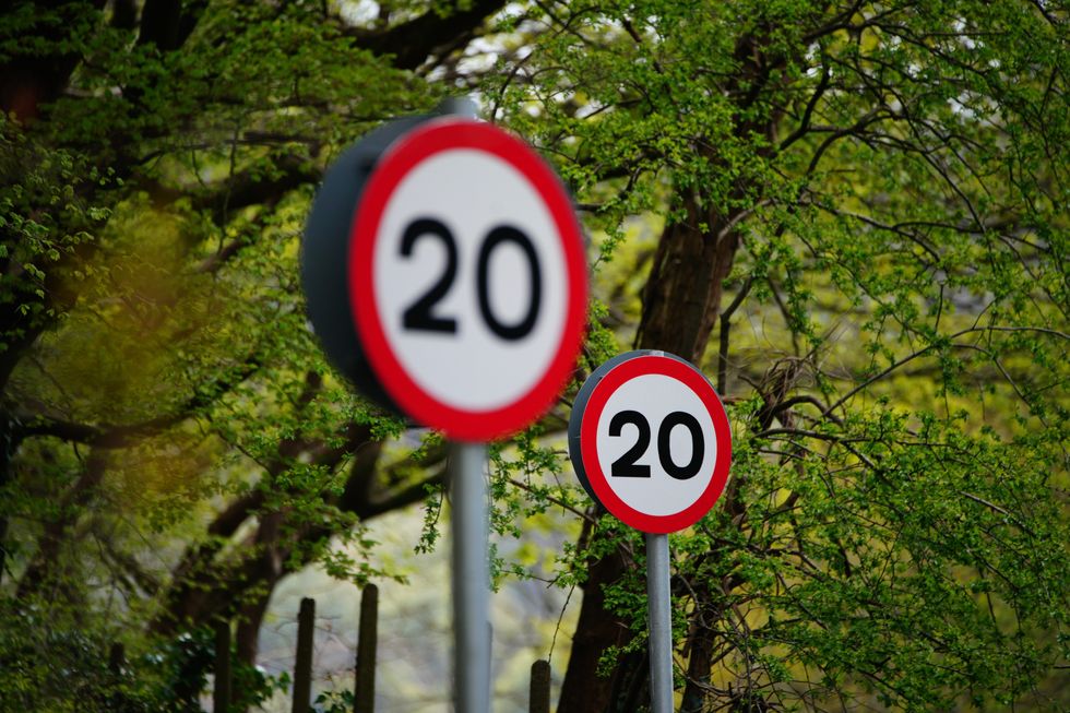 Wales 20mph speed limit road