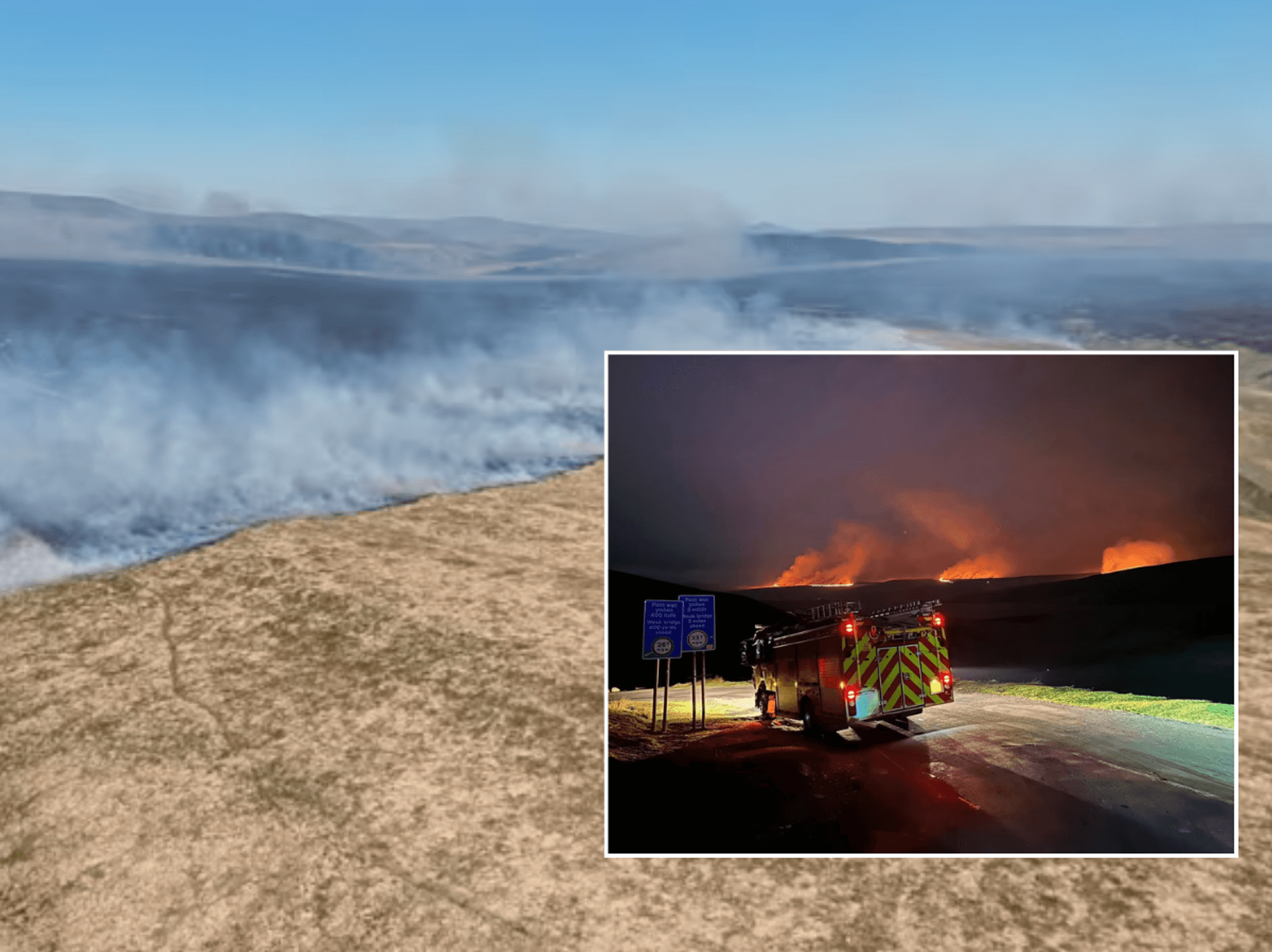 Wales wildfire