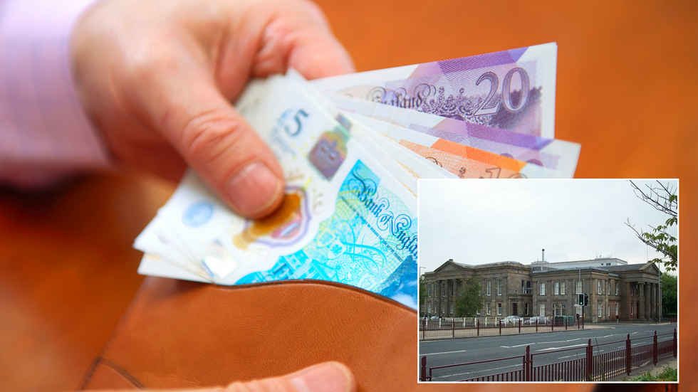 Wallet full of UK money/Hamilton Sheriff Court