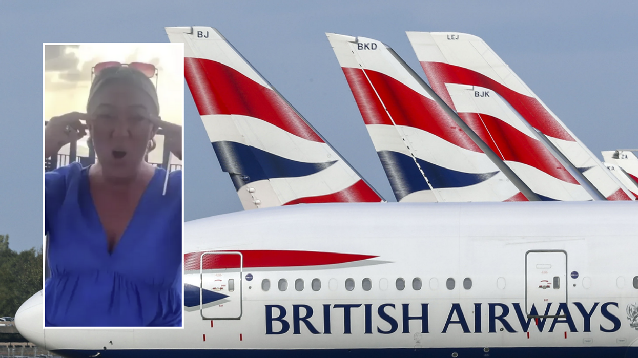 Walton (inset) British Airways plane