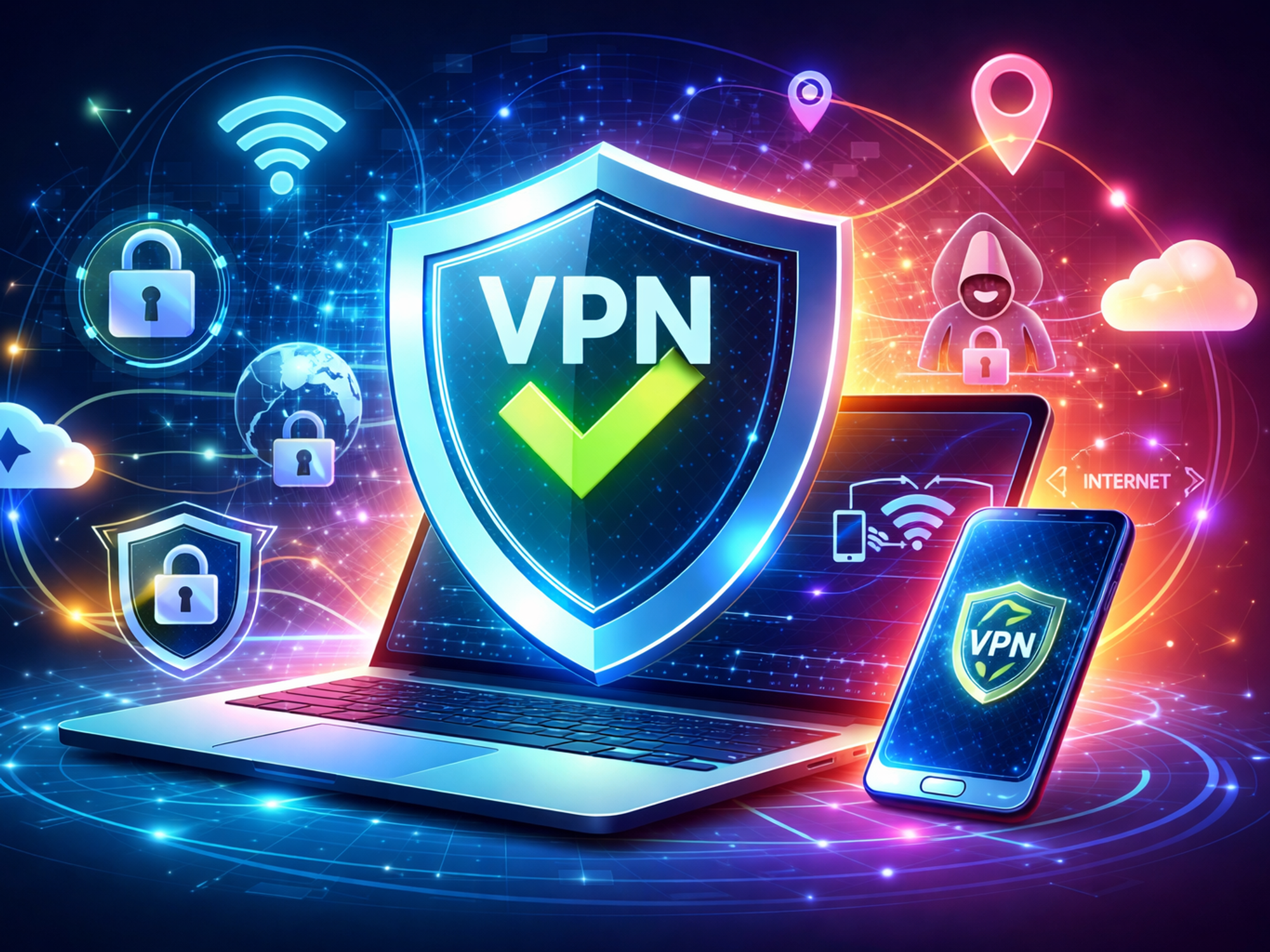 Am I using a VPN? Check if you've enabled a VPN on your device