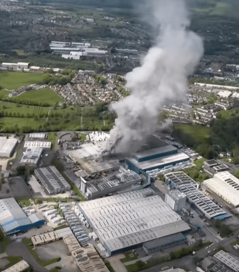 Warburtons Burnley factory fire