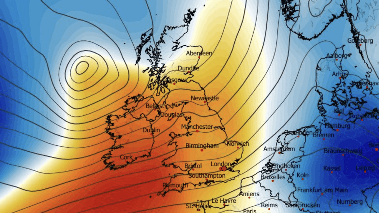 Warm sector simmers over Britain