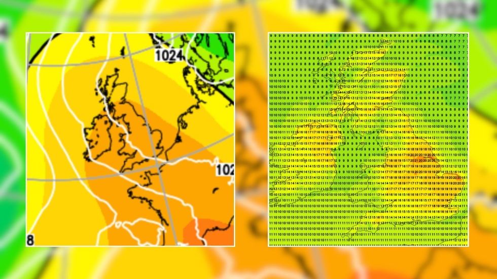 Warm temperature maps