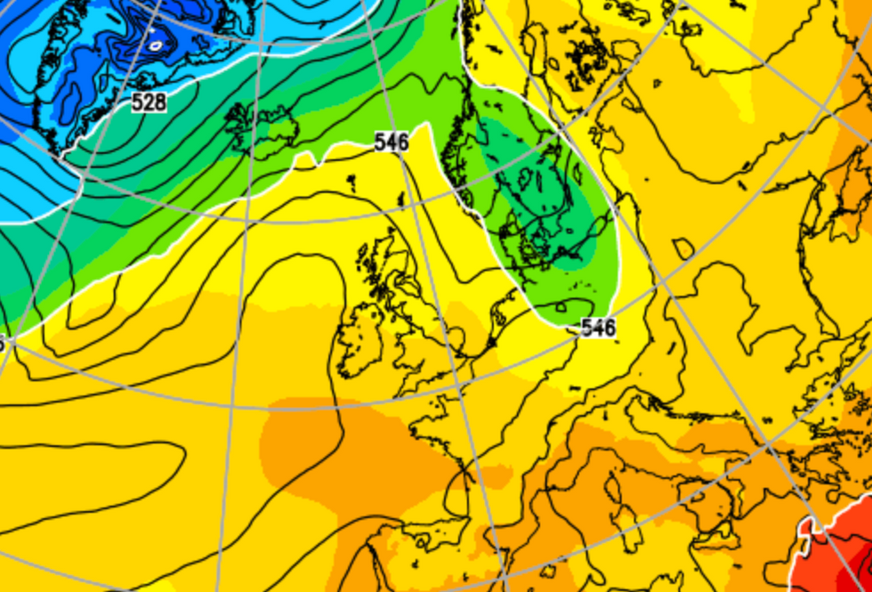 Warm temperatures across Britain