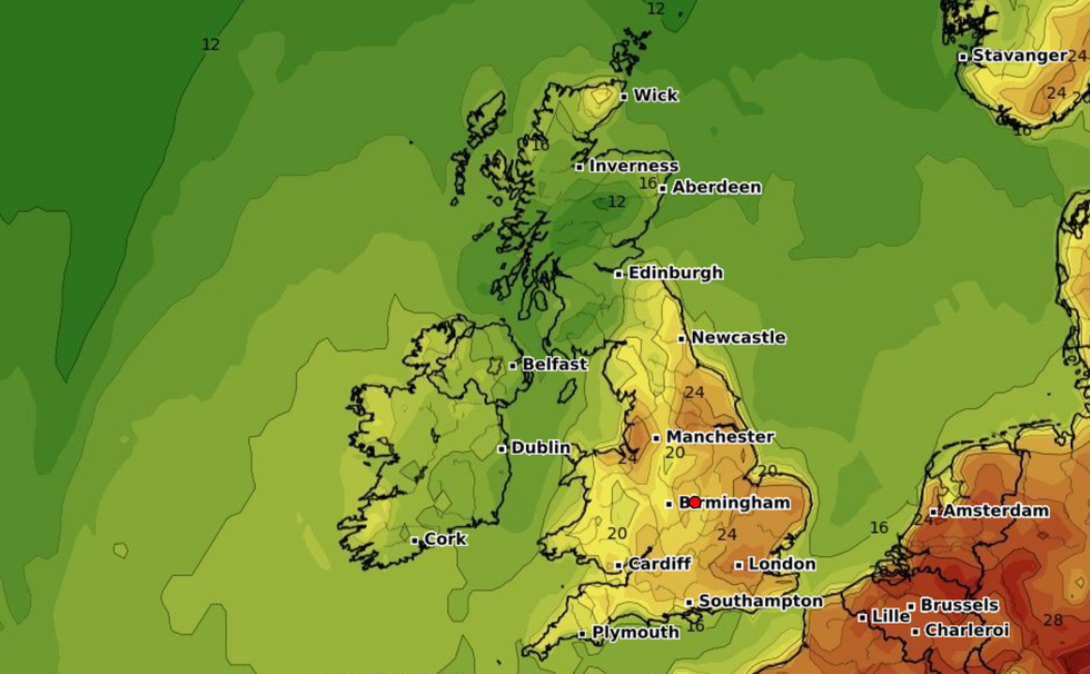 Warm temperatures are expected to hit the UK