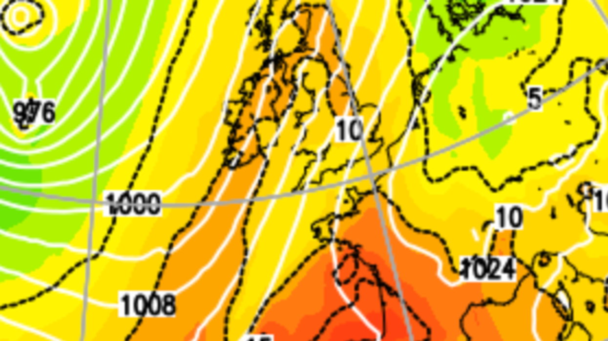 Warm weather map