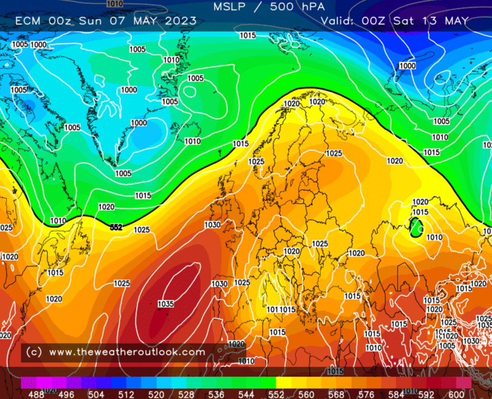 Warm weather spreading across Europe