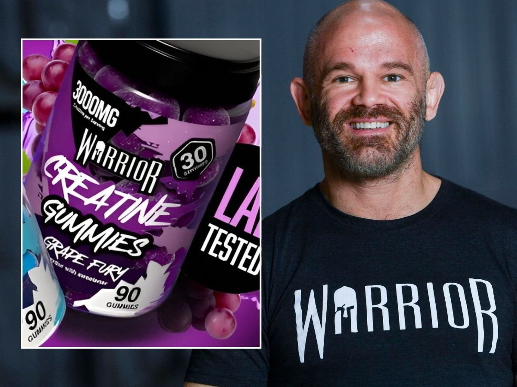 Warrior CEO Kieran Fisher and Warrior creatine gummies